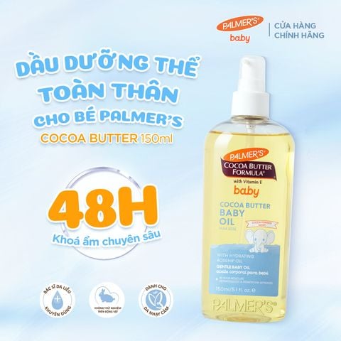 [Mới] Dầu Dưỡng Thể Toàn Thân Cho Bé Palmer's Cocoa Butter 150ml