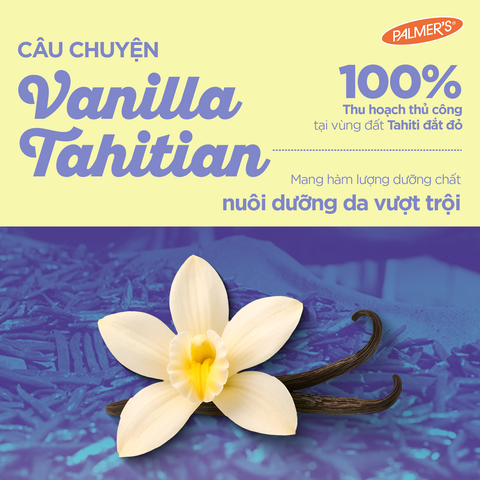 [Mới] Combo Dưỡng Thể Khóa Ẩm & Phục Hồi Da Palmer's Tahitian Vanilla - Dầu Dưỡng Thể 192ml & Kem Dưỡng Thể 250g