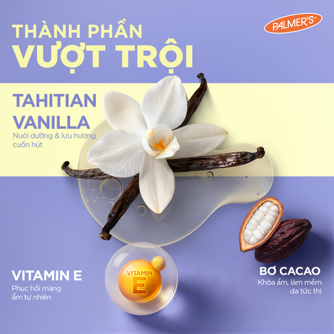 [Mới] Dầu Dưỡng Thể Toàn Thân Palmer's Tahitian Vanilla Body Oil 192ml
