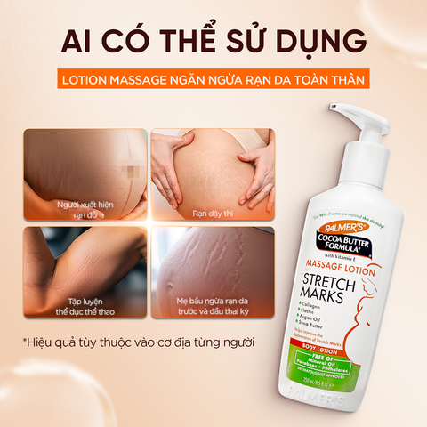 Lotion ngăn ngừa và hỗ trợ làm mờ rạn da cho mẹ bầu Palmer's
