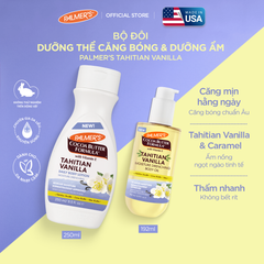 [Mới] Combo Dưỡng Thể Căng Bóng & Dưỡng Ẩm Palmer's Tahitian Vanilla - Dầu Dưỡng Thể 192ml & Sữa Dưỡng Thể