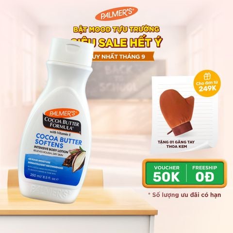 Sữa dưỡng ẩm sâu toàn thân hỗ trợ giảm khô nứt da hương Bơ Cacao Palmer's
