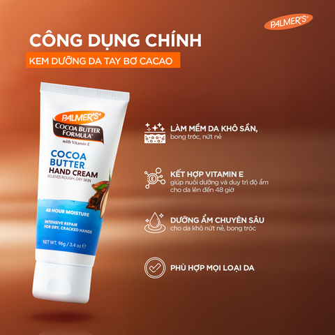 Kem dưỡng ẩm da tay hỗ trợ giảm khô ráp, bong tróc, nứt nẻ hương Bơ Cacao Palmer's