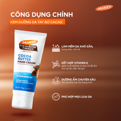 Kem dưỡng ẩm da tay hỗ trợ giảm khô ráp, bong tróc, nứt nẻ hương Bơ Cacao Palmer's