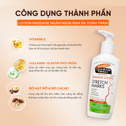 COMBO Ngăn ngừa rạn cho Đầu và Giữa thai kỳ Palmer's