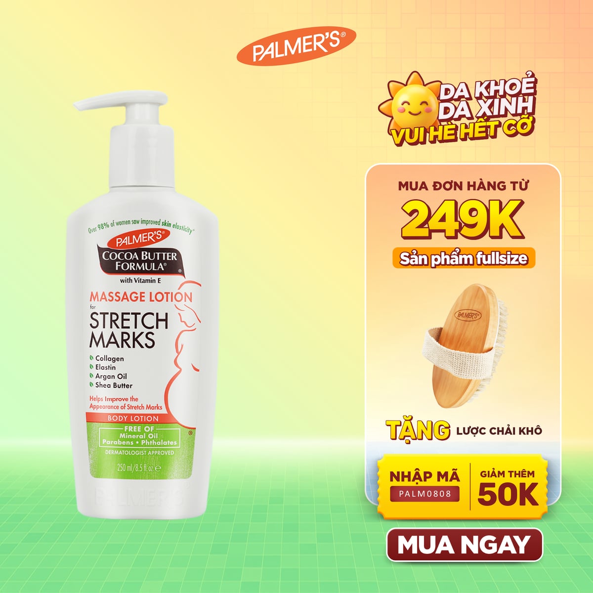 Lotion ngăn ngừa và hỗ trợ làm mờ rạn da cho mẹ bầu Palmer's