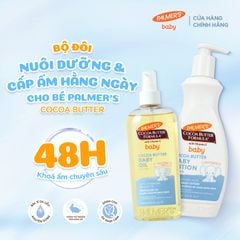 [Mới] Combo Nuôi Dưỡng & Cấp Ẩm Hằng Ngày Cho Bé Palmer's Cocoa Butter (Sữa Dưỡng 400ml + Dầu Dưỡng 150ml)