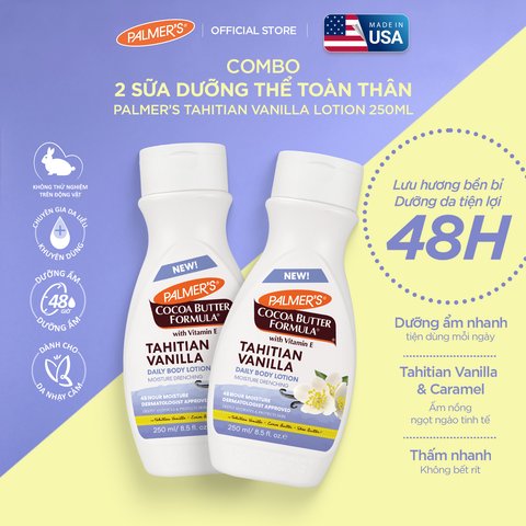 [Mới] Combo 2 Sữa Dưỡng Thể Toàn Thân Palmer's Tahitian Vanilla Lotion