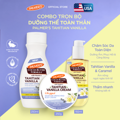 [Mới] Combo Trọn Bộ Dưỡng Thể Toàn Thân Palmer's Tahitian Vanilla (Dưỡng Thể + Kem Dưỡng 250g + Dầu 192ml)