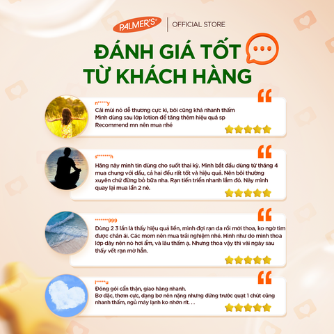 Bơ đậm đặc ngăn ngừa và hỗ trợ làm mờ rạn da cho mẹ bầu cuối thai kỳ và sau sinh Palmer's 125g