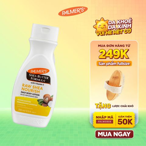 Sữa dưỡng ẩm toàn thân hỗ trợ làm mềm mịn da hương Bơ Hạt Mỡ Palmer's 250ml