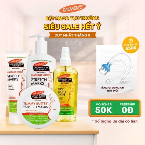 COMBO Ngăn ngừa rạn da toàn thai kỳ Palmer's