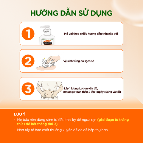 Lotion ngăn ngừa và hỗ trợ làm mờ rạn da cho mẹ bầu Palmer's