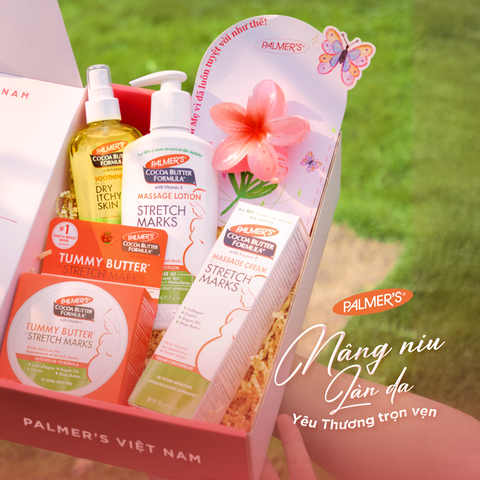 [SET QUÀ TẶNG NGÀY CỦA MẸ] COMBO Rạn da Dưỡng ẩm Toàn diện (Lotion, Kem, Bơ, Dầu)