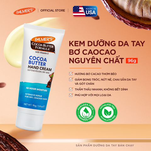 Kem dưỡng ẩm da tay hỗ trợ giảm khô ráp, bong tróc, nứt nẻ hương Bơ Cacao Palmer's