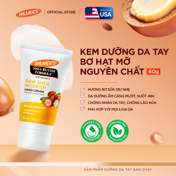 Kem dưỡng ẩm da tay hỗ trợ chống nhăn da hương Bơ Hạt Mỡ Palmer