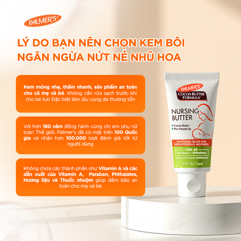 Kem dưỡng làm dịu da, cải thiện nứt da vùng đầu hoa Palmer's 30g