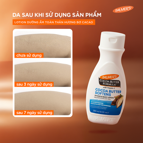 Sữa dưỡng ẩm sâu toàn thân hỗ trợ giảm khô nứt da hương Bơ Cacao Palmer's 250ml