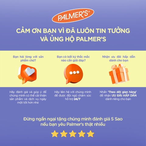 [Mới] Combo Dưỡng Thể Căng Bóng & Dưỡng Ẩm Palmer's Tahitian Vanilla - Dầu Dưỡng Thể 192ml & Sữa Dưỡng Thể