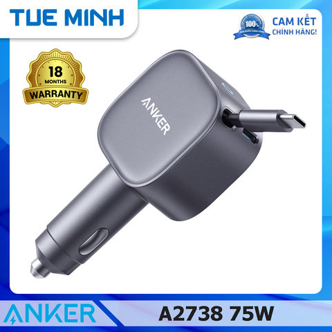 Tẩu Sạc Ô Tô 1C ANKER A2738 75W - Hàng chính hãng phân phối