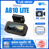 Camera hành trình ô tô 70mai A810 Lite 4K HDR - Bản quốc tế hàng phân phối chính hãng