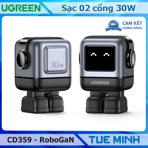 Sạc nhanh 30W Ugreen RoboGaN Mini CD359