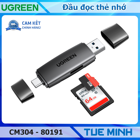 Đầu đọc thẻ nhớ OTG UGREEN CM304 80191