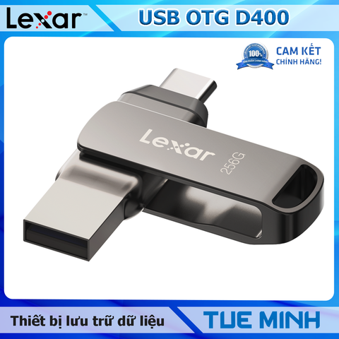 USB Lưu trữ dữ liệu Lexar JumpDrive Dual Drive D400 USB 3.2 and 3.1 Type-C