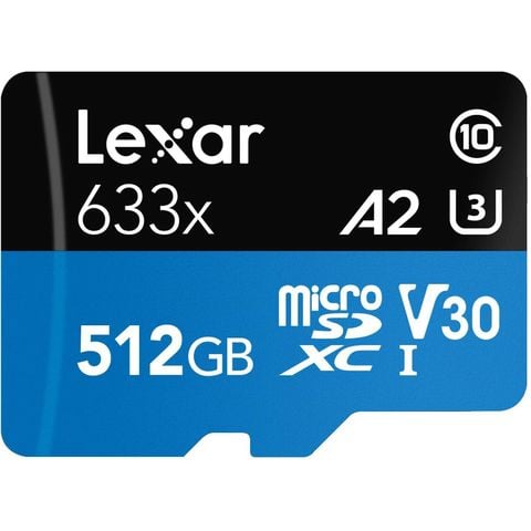 Thẻ nhớ Micro SD Lexar - SDXC UHS-I High Performance 633x 100MB/s U3