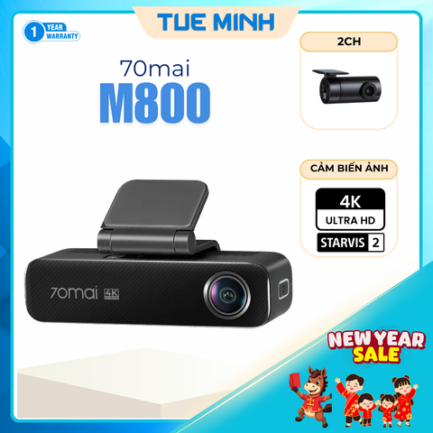 Camera hành trình ô tô 70mai M800 4K HDR - Phân phối chính hãng