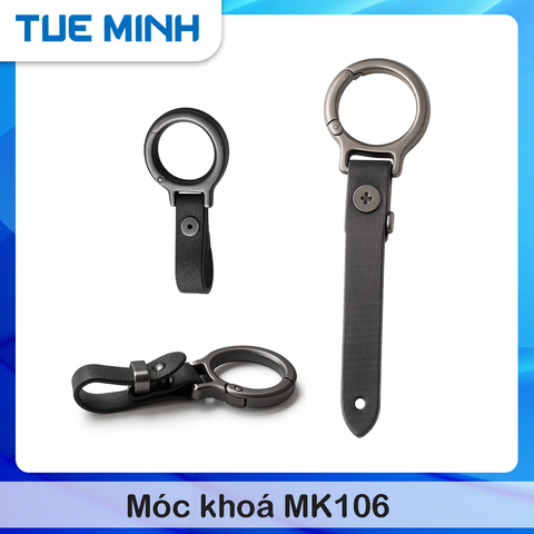 Móc khoá hợp kim kết hợp da MK106