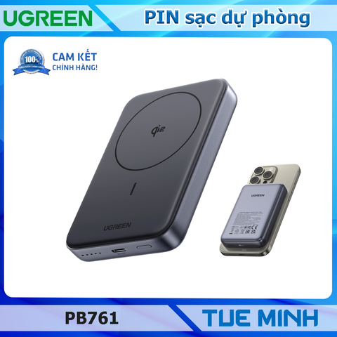 Pin sạc dự phòng UGREEN PB761 Qi2 Magsafe 10000mAh