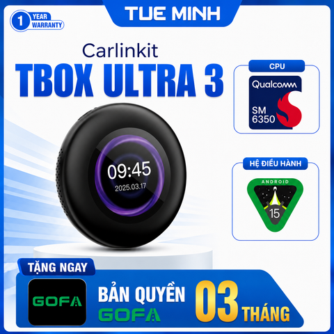 Android Box ô tô Carlinkit Tbox Ultra 3 - SM6350, Kết nối Carplay không dây