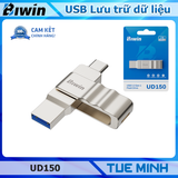 USB Lưu trữ dữ liệu BIWIN UD150 - 02 cổng giao tiếp USB A và USB C