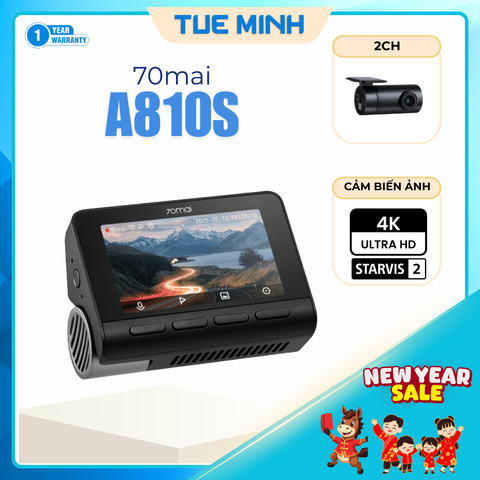 Camera hành trình 70mai A810S 4K HDR - Phân phối chính hãng