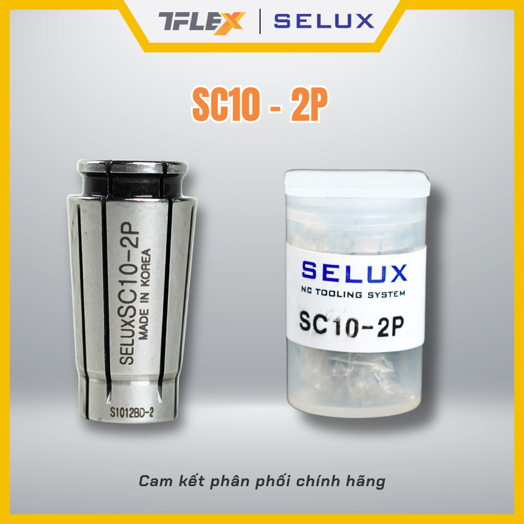  Collet kẹp dao phay CNC SC10 bản P (3P/4P/6P/8P/10P) - Selux 