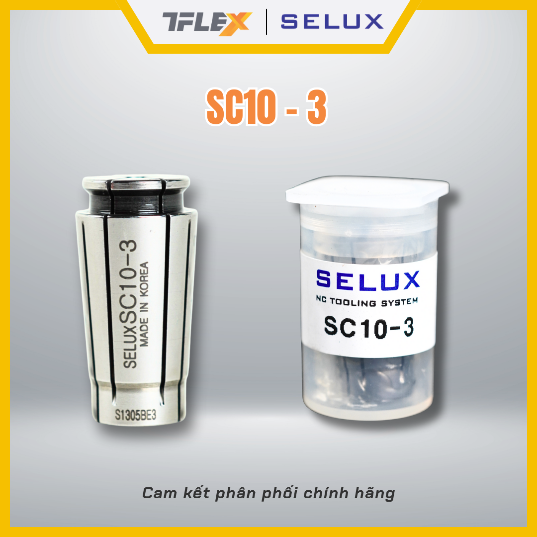  Collet kẹp dao phay CNC SC10 (2/3/4/6/8/10) - Selux 