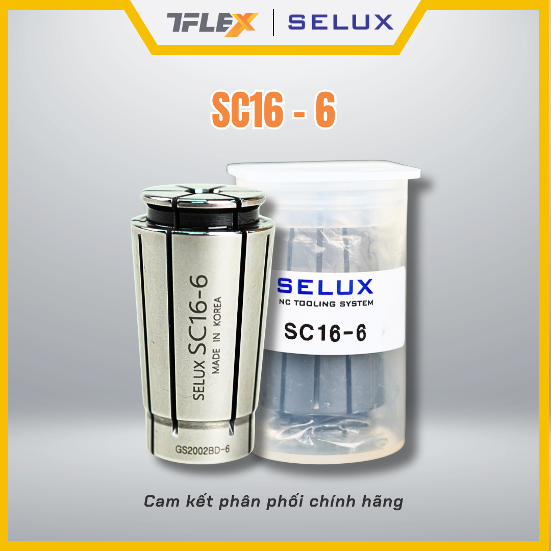  Collet kẹp dao phay CNC SC16 (3-16) - Selux 
