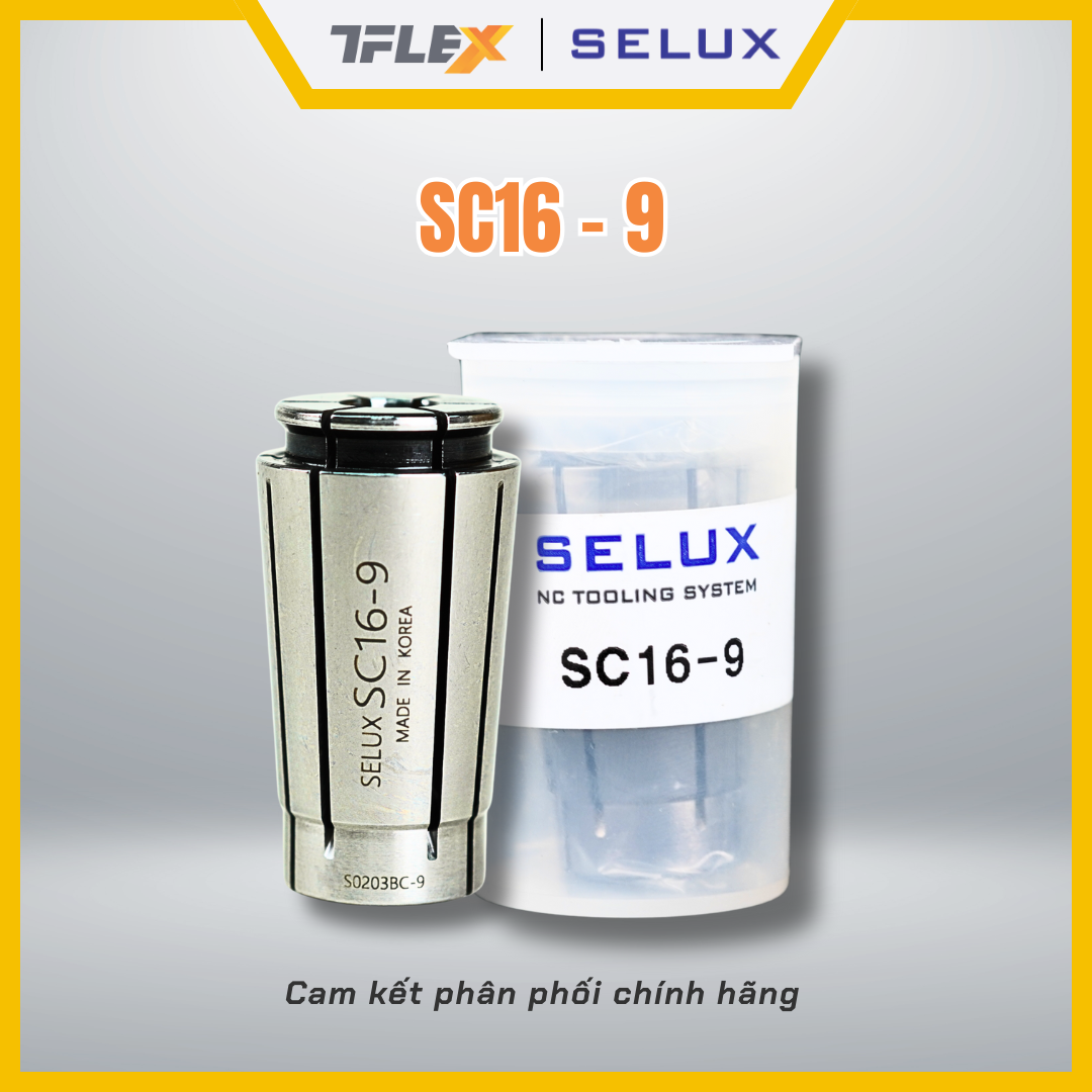  Collet kẹp dao phay CNC SC16 (3-16) - Selux 