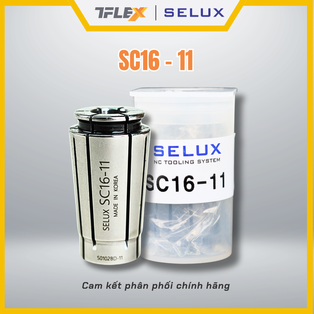  Collet kẹp dao phay CNC SC16 (3-16) - Selux 