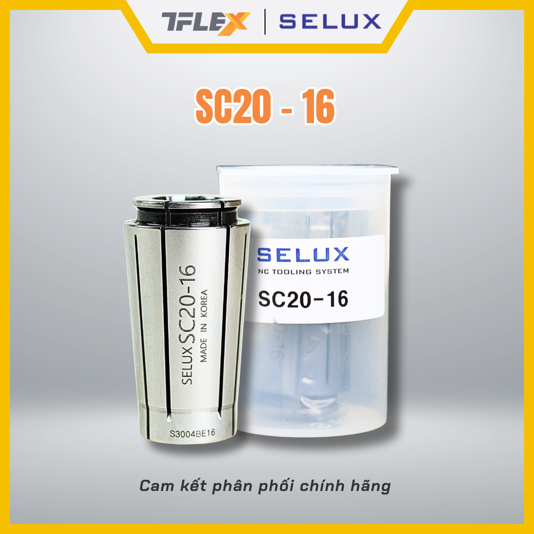  Collet kẹp dao phay CNC SC20 (4/6/8/10/12/16/20) - Selux 