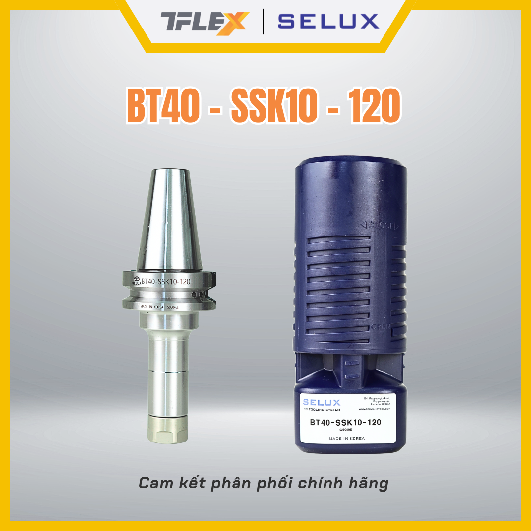  Bầu kẹp dao collet CNC BT40 SSK10/16 (90/120) - Selux 