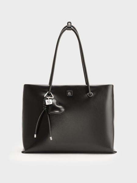Túi Tote Quai Tròn Hearty Size 35 - Đen