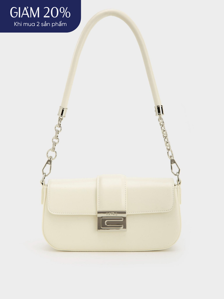Túi Đeo Vai Đai Ngang C Chic Size 21 - Trắng