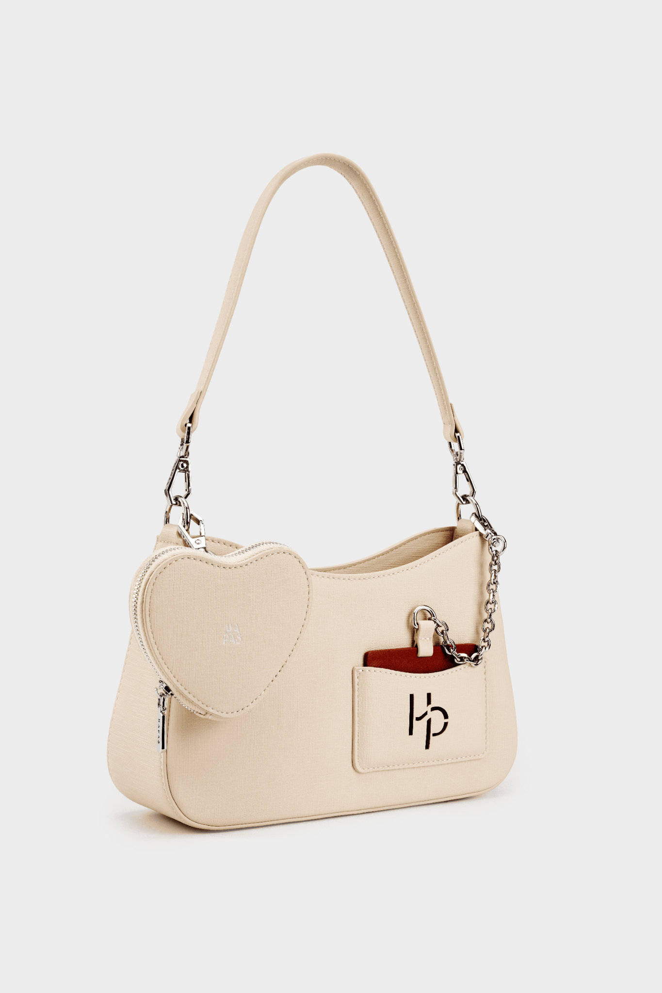  Túi Đeo Vai Hobo Đáy Vuông Love Charm Size 23 