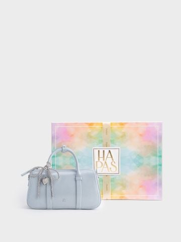 Túi Xách Tay Dáng Trống Tidy Mơ Size 22 - Xanh Ghi