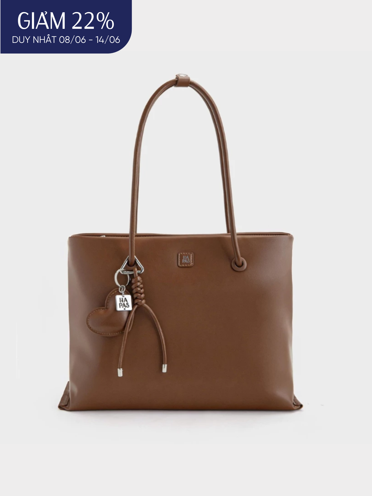  Túi Tote Quai Tròn Hearty Size 35 