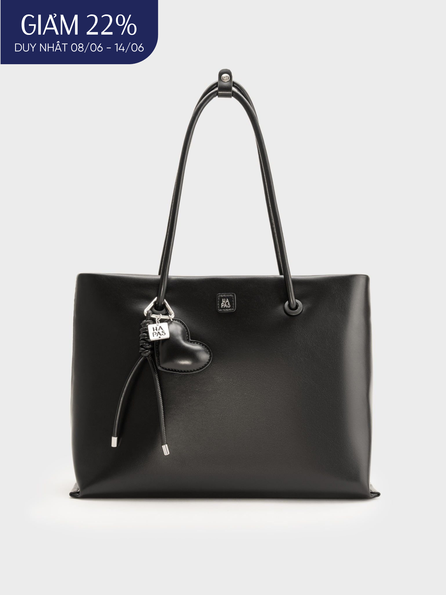  Túi Tote Quai Tròn Hearty Size 35 