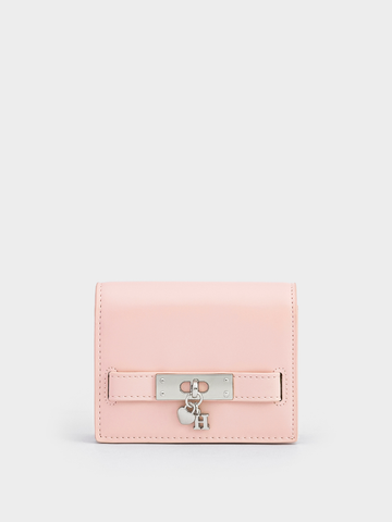 Ví Ngắn Jody Da Trơn Size 11 - Hồng