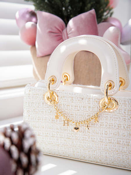 TXT Quai Đôi Dáng Hộp Quinx Sz 20 - Trắng Tweed